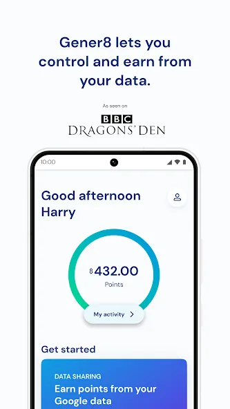 Gener8 - Earn From Your Data screenshot 1