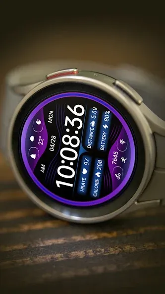 Blue Purple Light ZKin Watch screenshot 19