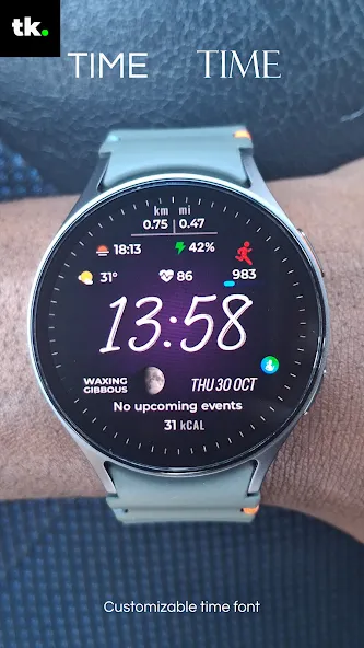 Satisfy 100 Digital watch face screenshot 7