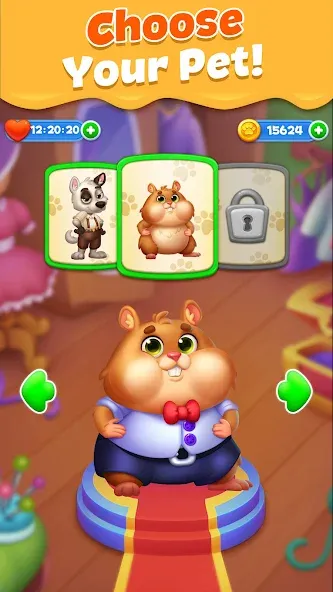 Pet Candy Puzzle-Match 3 games screenshot 27