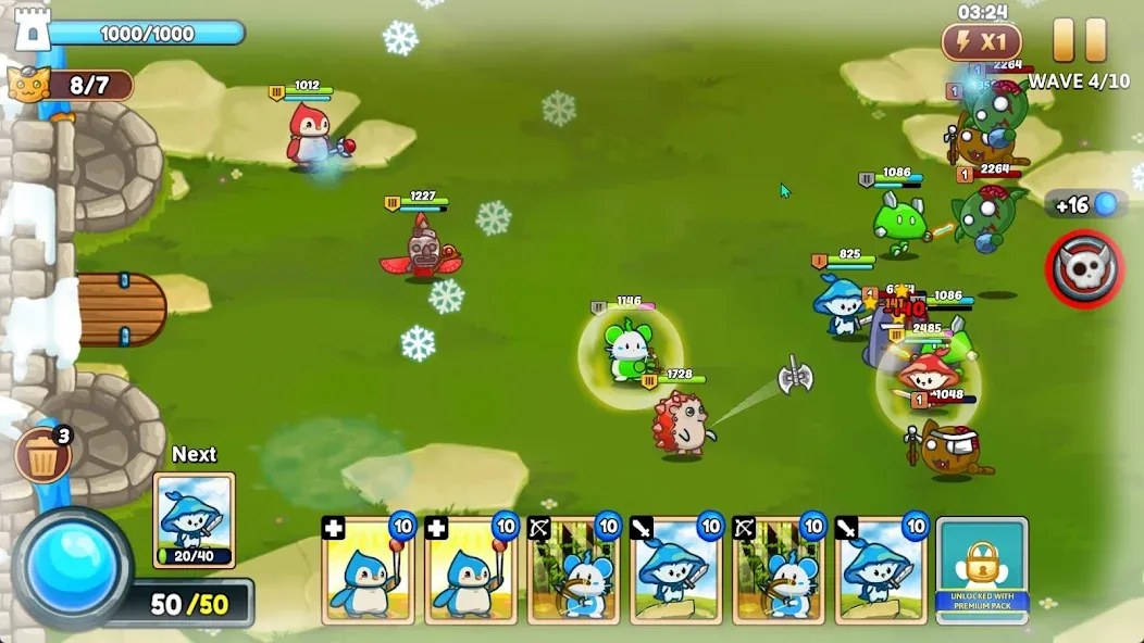 Meowar - PvP Cat Merge Defense screenshot 1