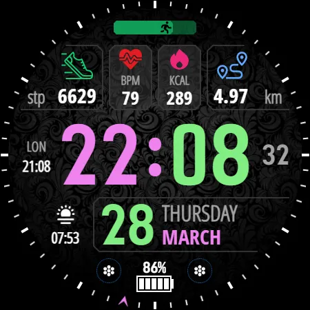 Activity Dash Watch Face screenshot 22