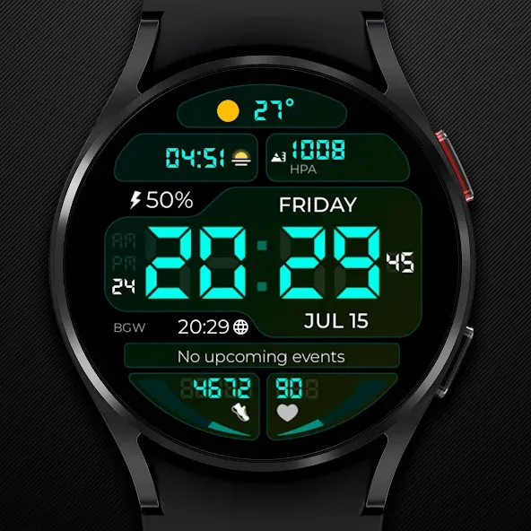 Chester Digilight watch face screenshot 5