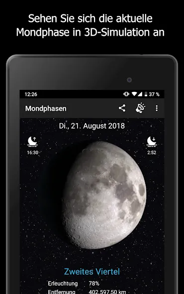 Mondphasen screenshot 6