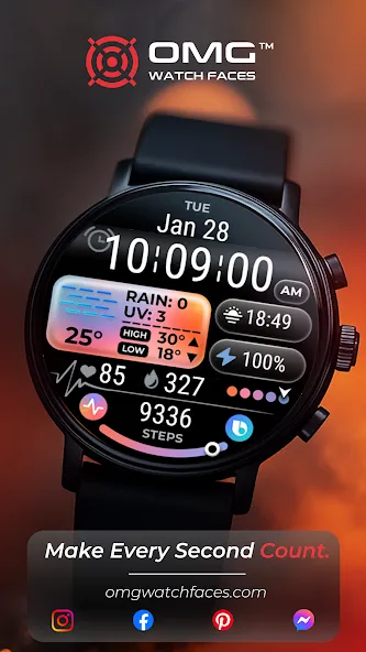 Weather Watch Face - OMG 101 screenshot 3