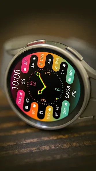 ZKin Watch Colorful Clock screenshot 2