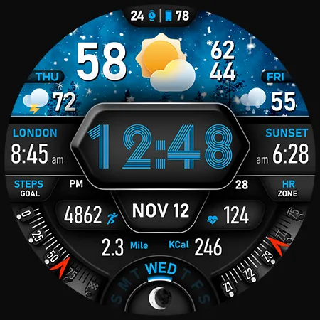 PER017 Digital Watch Face screenshot 47