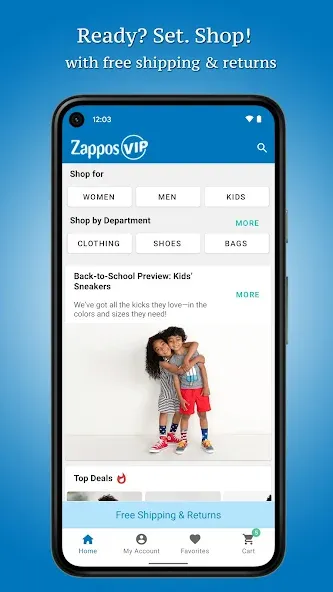 Zappos screenshot 1