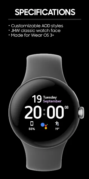 Minimal Visual: Watch face screenshot 2