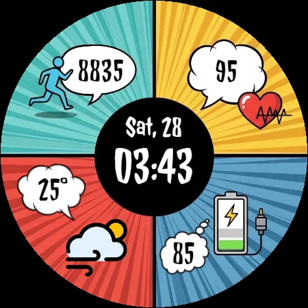 Digital Watchface Comic 2 screenshot 21