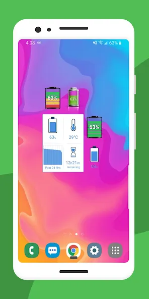 Battery Widget % Level Plus screenshot 2