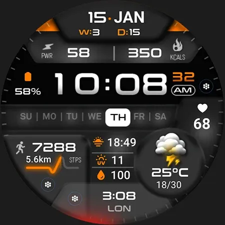 ML2U 381 Hybrid Watch Face screenshot 29