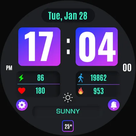 Vesa Digital Watch Face screenshot 36