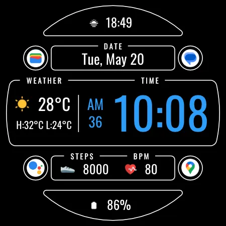 DADAM106: Weather Watch Face screenshot 21