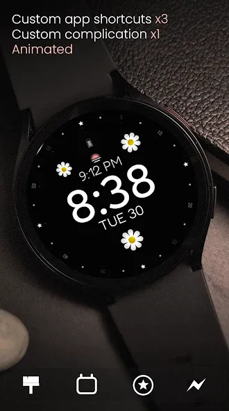 Flower Animated watch face screenshot 4