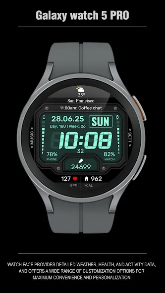 WFP 151 Old school watch face screenshot 5