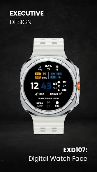 EXD107: Digital Watch Face screenshot 3