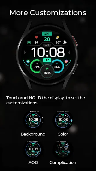 TVV Workout 8 Watch Face screenshot 5