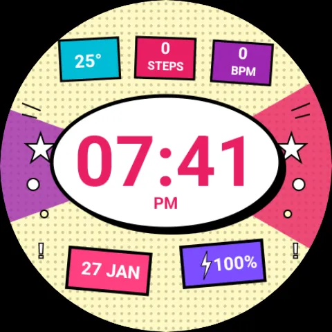 Pop Art - watch face screenshot 9