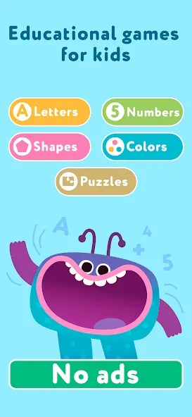 Learning games for kids 1-7 screenshot 1