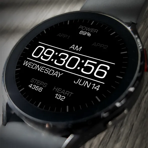 Key066 Digital Watch Face screenshot 1
