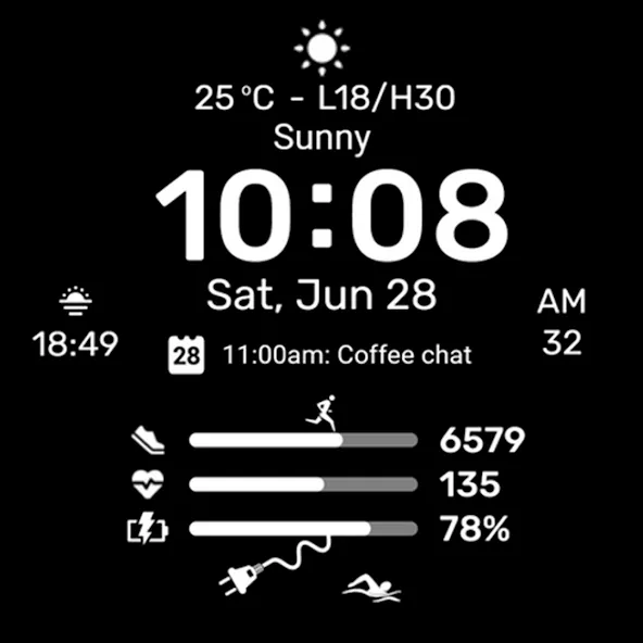 Watch face CNW-38 screenshot 32