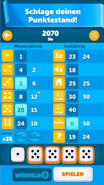 Yatzy Klassisch screenshot 6