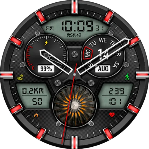 Hybrid CLOUD URX138 Watch face screenshot 21