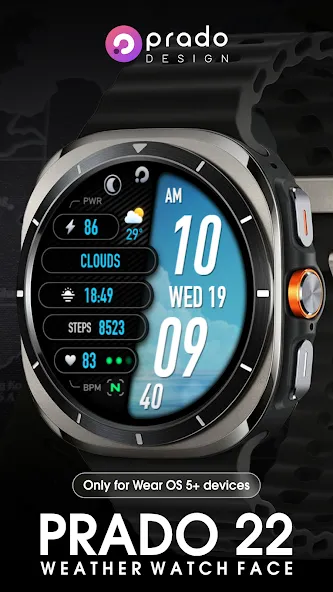 PRADO 22 Weather Watch Face screenshot 1