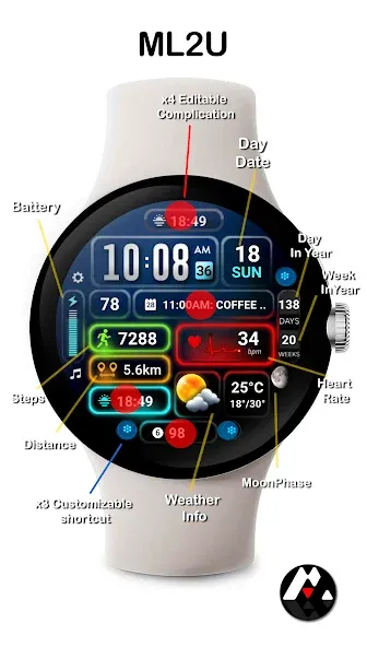 ML2U 251 Watch Face screenshot 2