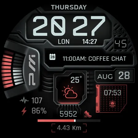 Cyberpunk Neon Watch Face screenshot 16
