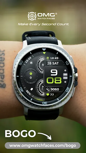 OMG 443 - Digital Watch Face screenshot 5