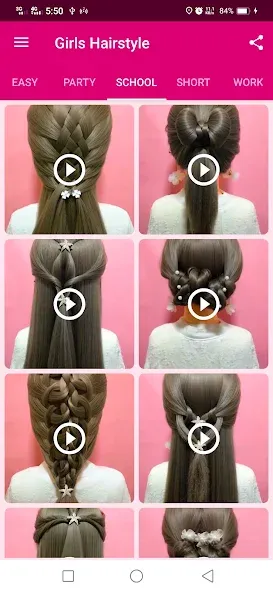 Girls Hairstyle Step By Step screenshot 3