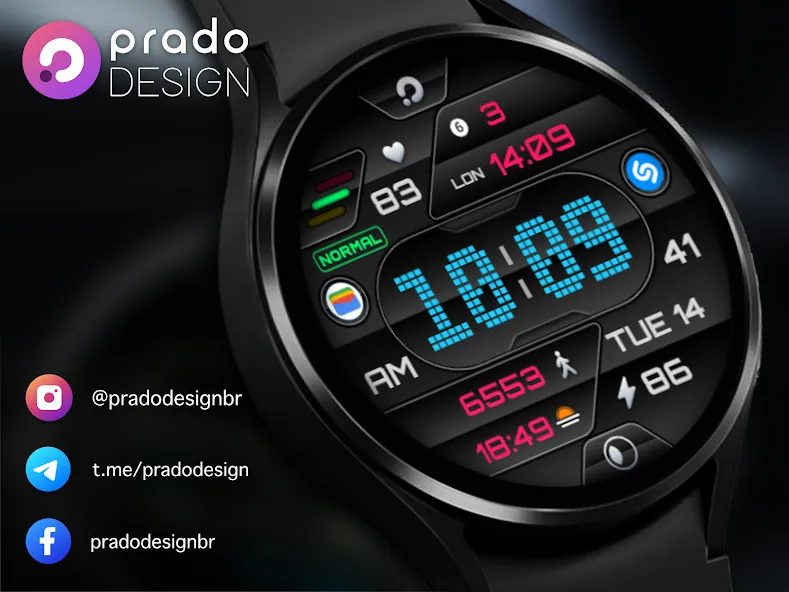 PRADO 19 Digital Watch Face screenshot 8