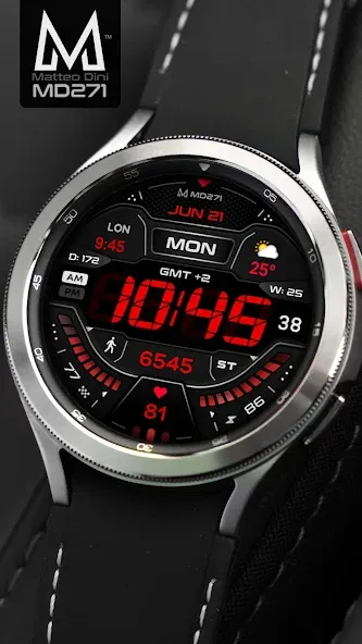 MD271 Digital watch face screenshot 5