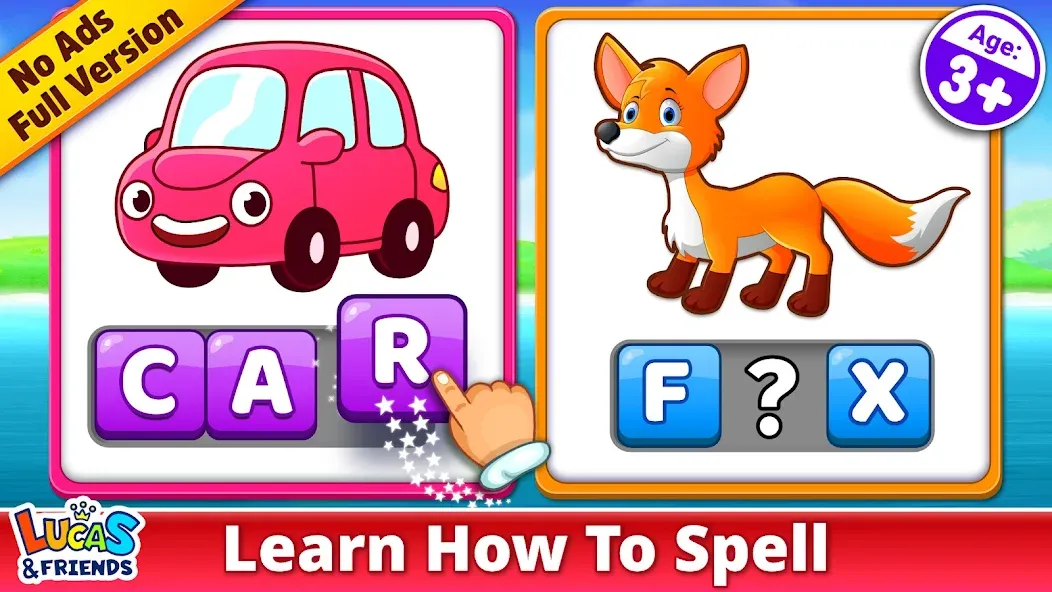 Spelling & Phonics: Kids Games screenshot 1