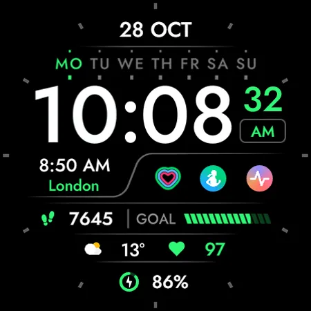 TVV Digital 5 Watch Face screenshot 8