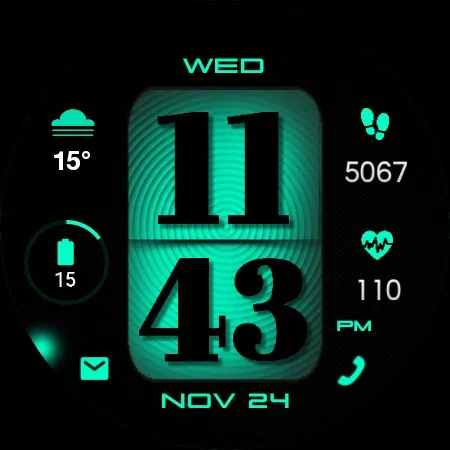 Digital Basic 5 Wear OS 4+ screenshot 19