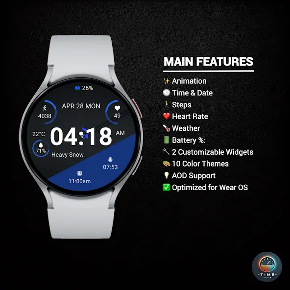 Just Time Watch Face screenshot 2