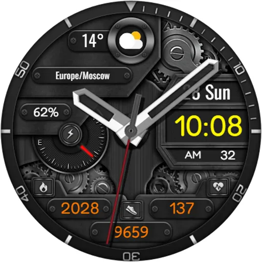 Hybrid NOMATO URX98 Watch face screenshot 15