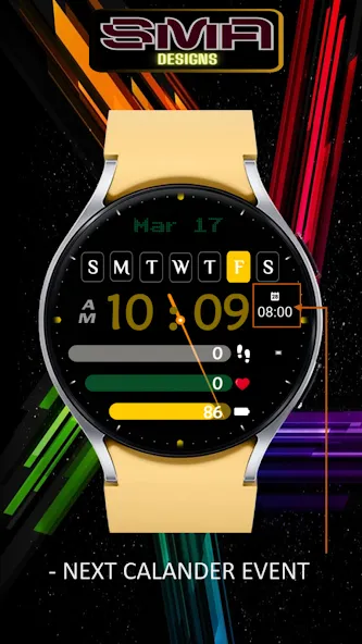 Modern Dashboard Watch Face 03 screenshot 18