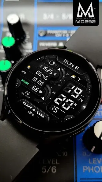 MD292 Digital watch face screenshot 6