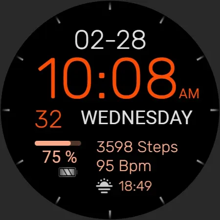 PW93 Digit Ease Watch Face screenshot 34