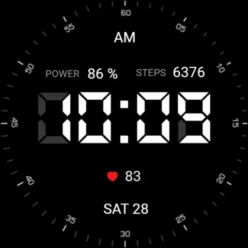 Minimal 70 Digital Watch Face screenshot 16