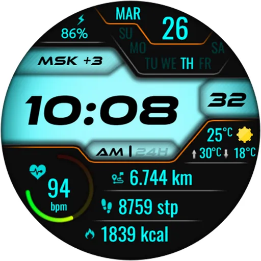 Vexitor Digital Watch Face screenshot 22