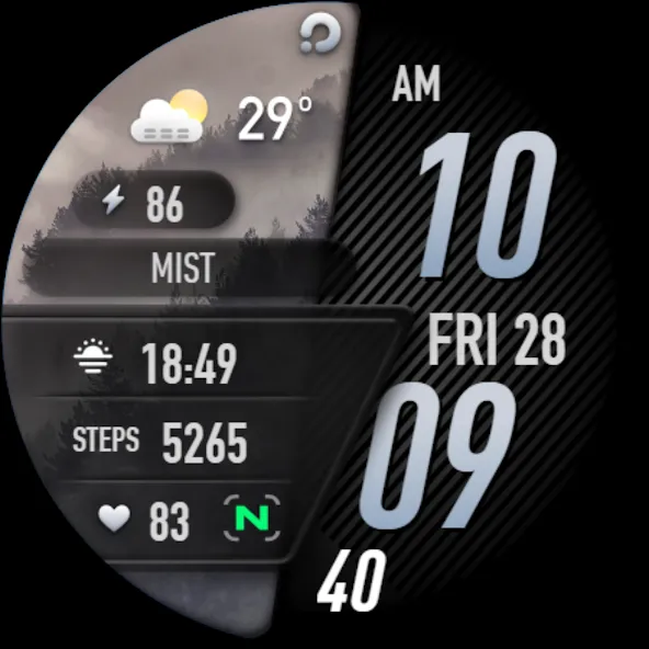 PRADO 23 Weather Watch Face screenshot 10