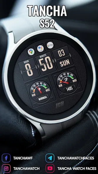 Tancha S52 Digital Watch Face screenshot 3