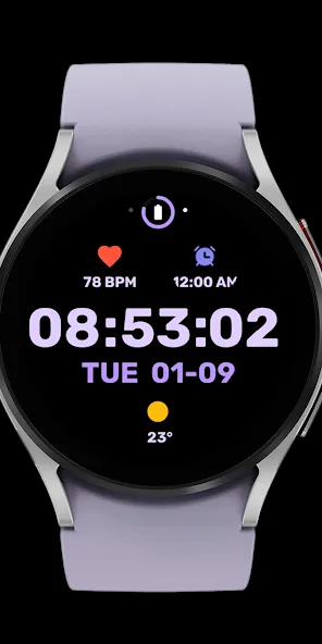 Nighty Digital 24 - watch face screenshot 5