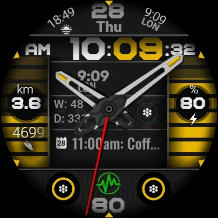 Analog Watch Face CUE137 screenshot 10