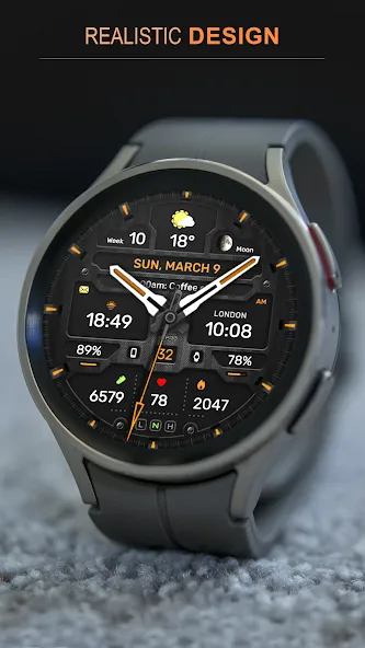 WFP 133 Brutal watch face screenshot 4